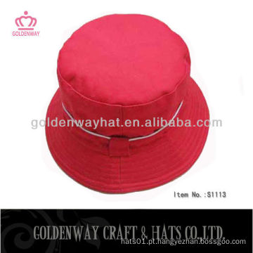 Chapéu de balde vermelho elegante 2013 novo design barato para venda algodão